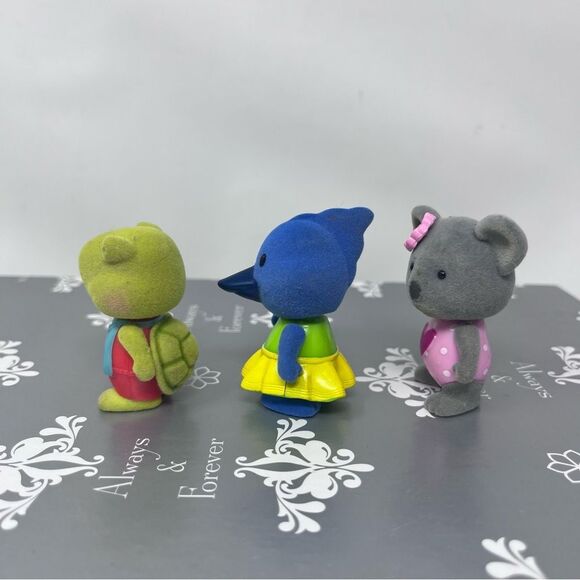 Lit’l Woodzeez Bobbleez Flocked Material Figure Bundle - Picture 3 of 9